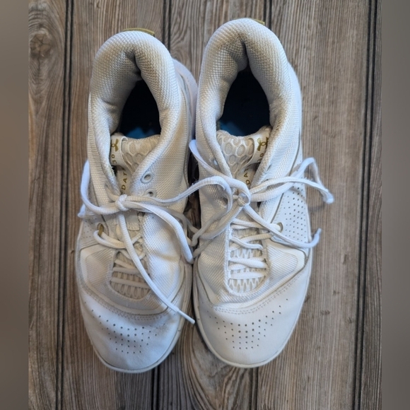 Under Armour SC Stephen Curry size 8.5 white and gold basketball shoes - Picture 3 of 12